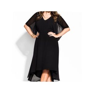 City Chic- Adore Me dress black- Size 16